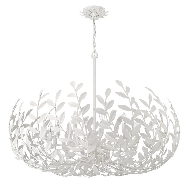 Lustre 12 lumières Aumiller, Blanc mat