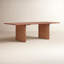 Table rectangulaire 95 "en noyer Salini
