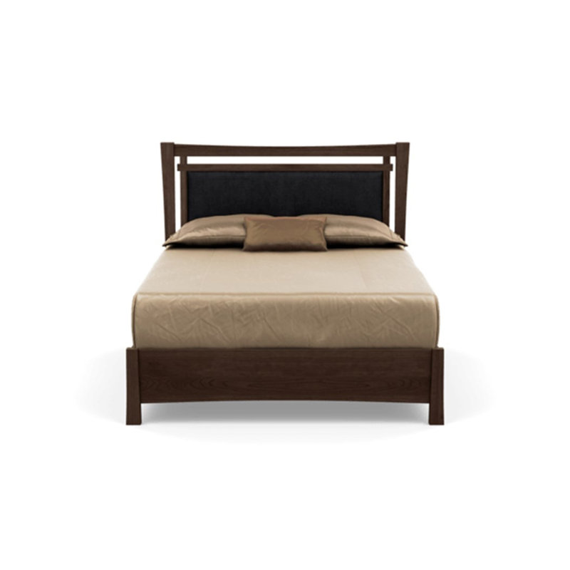Monterey Upholstered Bed, King, Onyx, Smoke Cherry