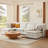 Double-Layer Cushion Modern Large U-Shaped Modular Sofa, Freely Combinable 6-Seater with Storage Function-1449938839