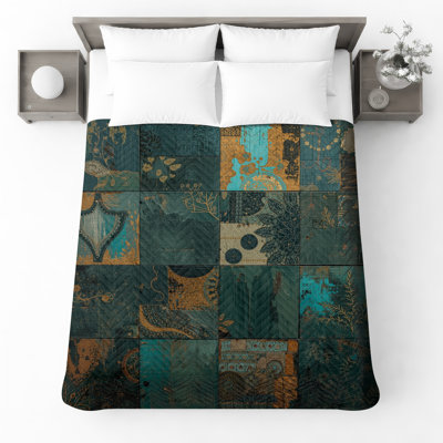 Couvre-lit matelassé à motif floral Patchwork toutes tailles