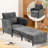 4-in-1 Convertible Sleeper Chair, 79" Long Pull Out Bed with Adjustable Backrest & Pillow, Supports 500 LBS, Space-Saving Lounge Chair for Living Room, Apartment, and Small Spaces-2033071464