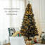 Arbres de Noël combinant une pièce maîtresse de salon et 7,5 pi avec design pliable et rangement