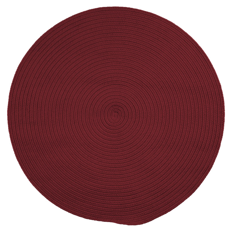 Tapis bourgogne Abygale, Rond 9 pi