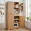 Garde-manger cannelé 72 po avec 3 tiroirs à clavier et 6 tablettes de porte réglables-131454941-131454942