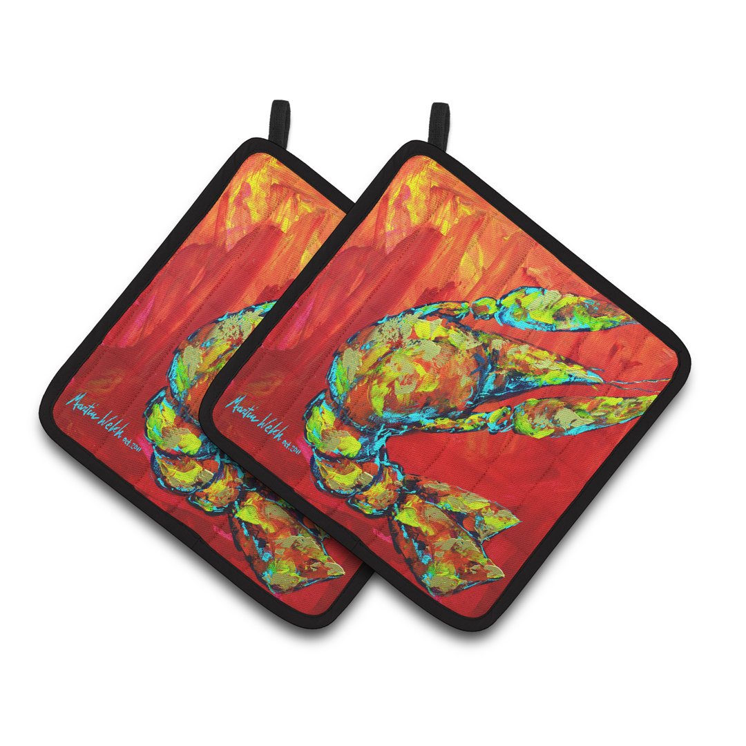 Caroline's Treasures Crawfish Polyester Potholder (Set of 2) Caroline's Treasures