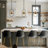  Christobal 1 - Light Single Small Globe Kitchen Island Pendant with Brass Metal Shade-213624061