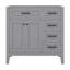 Meuble-lavabo 36 po sans lavabo, base d'armoire seulement, armoire de rangement avec portes et tiroirs, cadre solide et panneau de fibres à densité moyenne-1687411701-1687411696