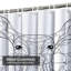 Rideau de douche cerf zen à colorier avec 12 crochets-2118206090