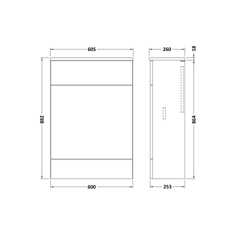 Freestanding Bathroom Storage Cabinet