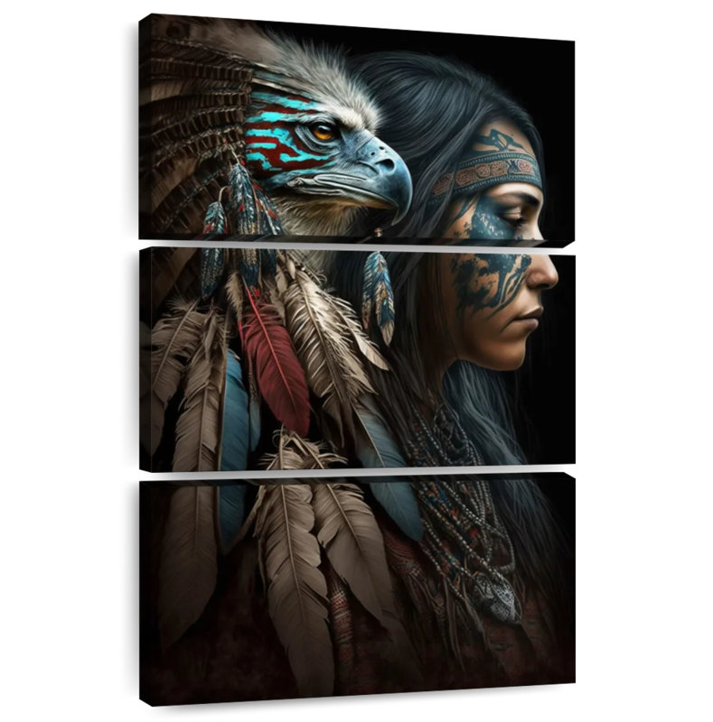 Lelar Eagle Spirit, 74" H x 48" W