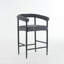 Ensemble de 2 tabourets de bar rembourrés Modern-1781270917