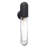 23" 1-Light Black Elongated Cylindrical Wall Sconce With Clear Glass Shade-857508998