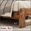 Structure de lit plateforme en bois avec grand rangement sous le lit, durable et élégant pour les chambres modernes-1127336707