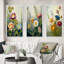 Ensemble d'impressions 3 pièces - Fleurs sauvages peintes-1125578389-1125578390