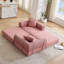 Canapé-lit modulaire convertible pour petits espaces, aucun assemblage requis, tissu en velours côtelé avec accoudoirs amovibles et structure de forme fixe-1903006009