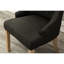 De 2 chaises d'hôtesses en bois massif à boutons gris anthracite-196429409