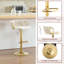Bar Stool, Breakfast Bar Stool, Velvet Kitchen Stool, Island Counter Stool Height Adjustable, 360° Swivel Stool, with Metal Base and Footrest-1660598350-1660598336