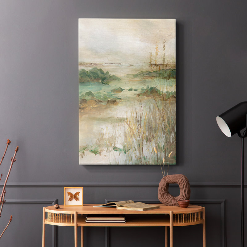 Sandy Seagrass Shores -Galerie enveloppée Cavas, H 36 po x l 24 po