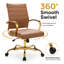 Fauteuil de bureau pivotant en cuir Naudain-132200685-58177231