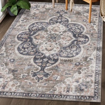 Tapis brun ivoire Moitoso Joy Boho