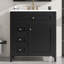 Meuble-lavabo autoportant de 30 po avec lavabo en céramique-250029449