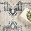 Tapis bleu crème intérieur / extérieur Abani Teuton DAL160A-1062327504