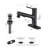 Pull Out Bathroom Faucet, Single Hole Bathroom Sink Faucet with 3 Sprayer Modes Pull Down Sprayer-102528286