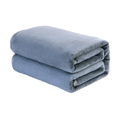 Kbndieu Solid Color Falae Velvet In Europe and The United States Super-soft Thickened Uncomplicated Paragraph Blanket Cover Blanket Gift Blanket Cover Blanket