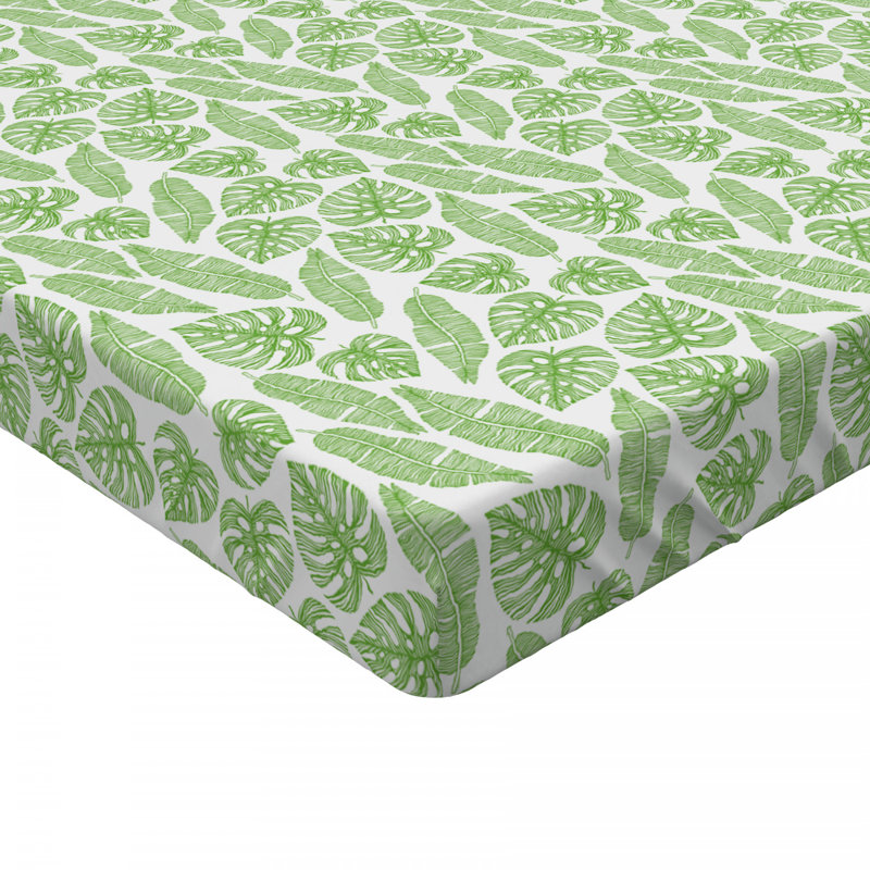 Microfiber Floral Fitted Sheet, Queen Fitted Sheet