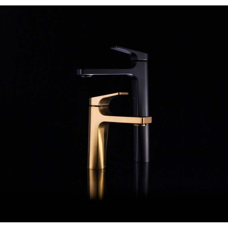 Ode Single Handle Tall Lavatory Faucet, Black
