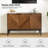 Pascale 47" W Herringbone Sideboard with Adjustable Shelf-1949144788