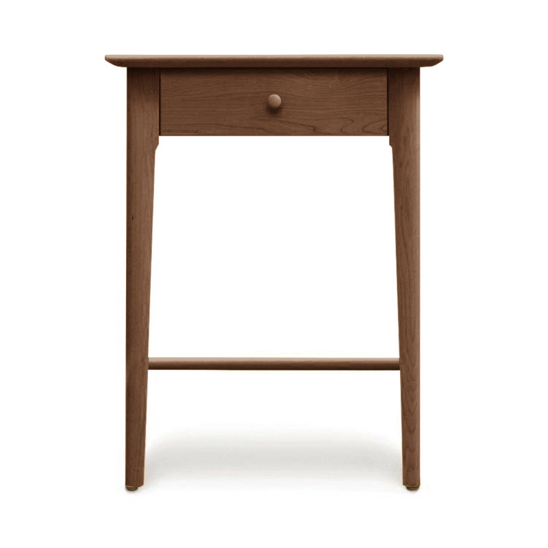Sarah 1 - Drawer Solid Wood Nightstand, 28", Saddle Cherry