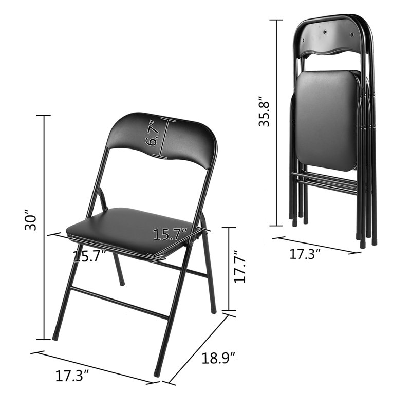 Chaise pliante en plastique Eduards