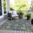 Machine Washable Indoor/Outdoor Xhevrie Navy Rug-1795639008