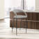 Ramona Modern Counter or Bar Height Barstool with Arms and Open Low Back in Iron Frame and Faux Leather