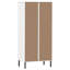 Leondre 128.5cm H x 60cm W Solid Wood Standard Bookcase-1078283438