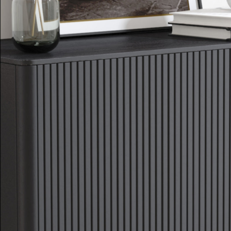 Buffet simple et spacieux, Noir