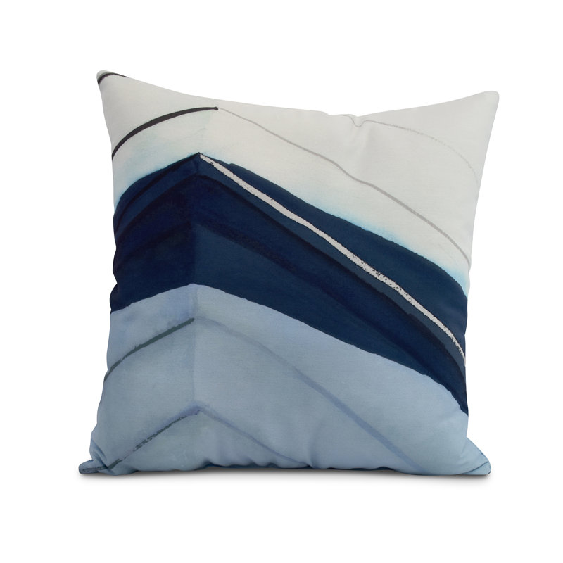 Housse et insert de coussin carré Nantucket, Bleu marine, 18 po x 18 po