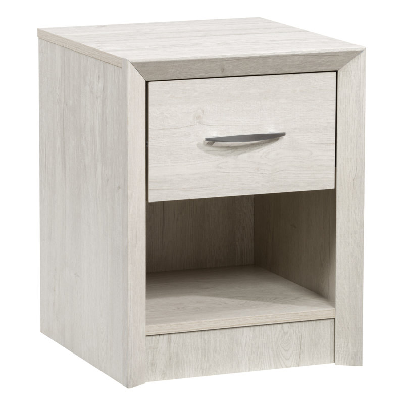 Achilles 16.25'' W Nightstand, White Washed Oak