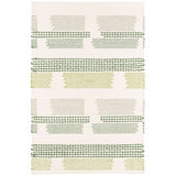 Kit Kemp x Annie Selke Tread Lightly Green Handwoven Cotton Rug