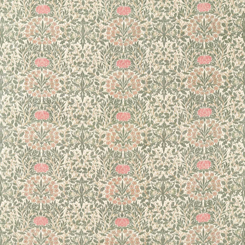 Daisy & Oak Warp Print, Forest/Rose