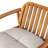 A Pair Of Club Chairs With Beige Cushions, Wood Frame, Eucalyptus Legs, Slightly Curved Back And Slatted Seat, For Patio Use 2 Featuring Removable Build, Modern Design , Outdoor Comfort