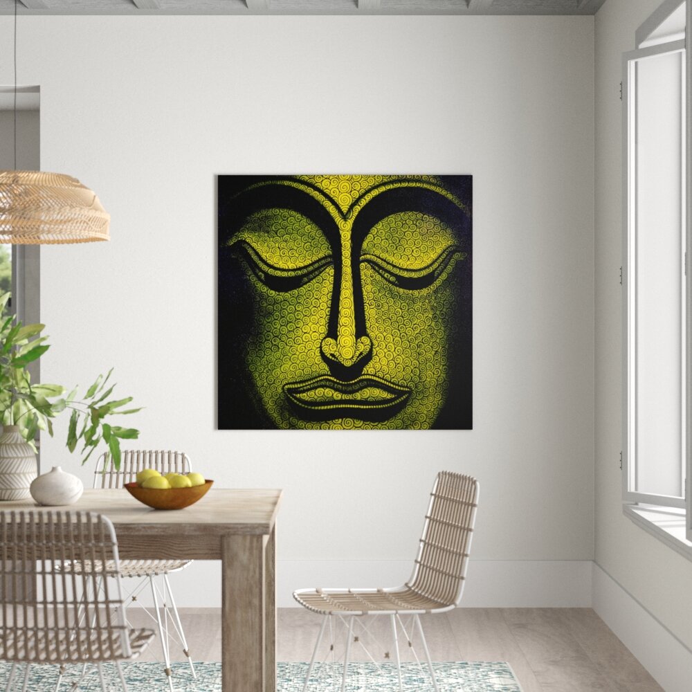 Leinwandbild - Grafikdruck „Buddha”