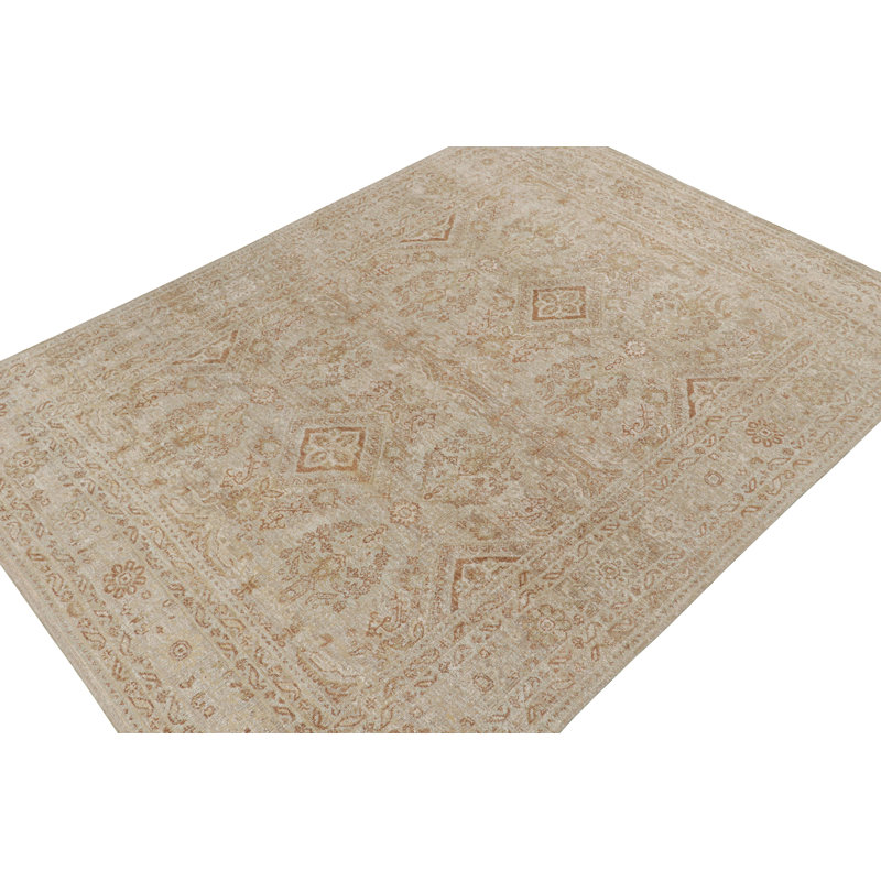 One-of-a-Kind Hand Knotted Area Rug, Rectangle 9'1" x 12'4"
