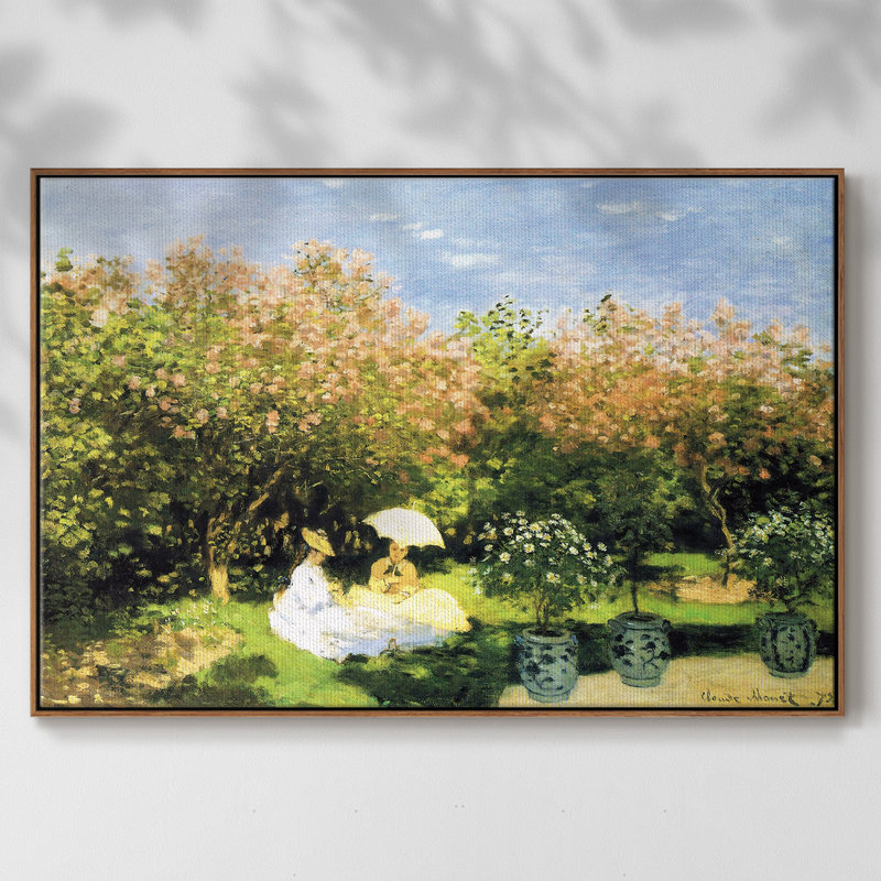 Le jardin, 1872, H 25 po x l 37 po x P 2 po, Noyer