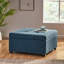 Gaufres modernes avec intérieur spacieux - rangement tendance bleu marine d'une hauteur élégante de 18,5 po