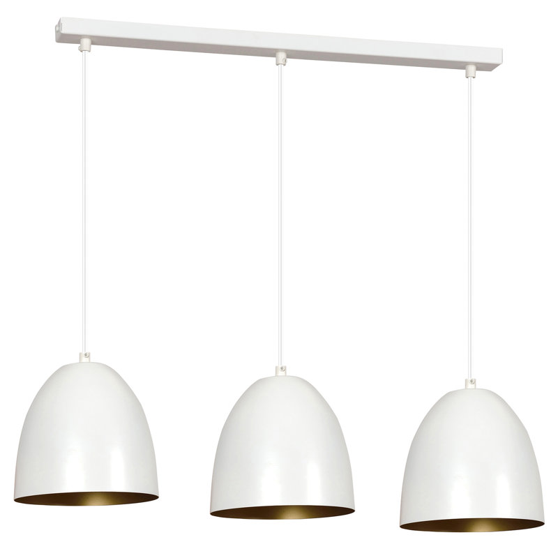 Murphy 3 - Light Pendant, White/Gold