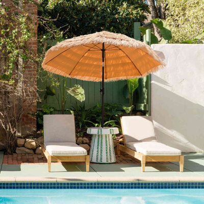 Parasol de plage avec sac de transport Shanecia Thatch