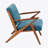 Marchese Lawrence Mid-Century Upholstered Accent Chair-131994267-131994276